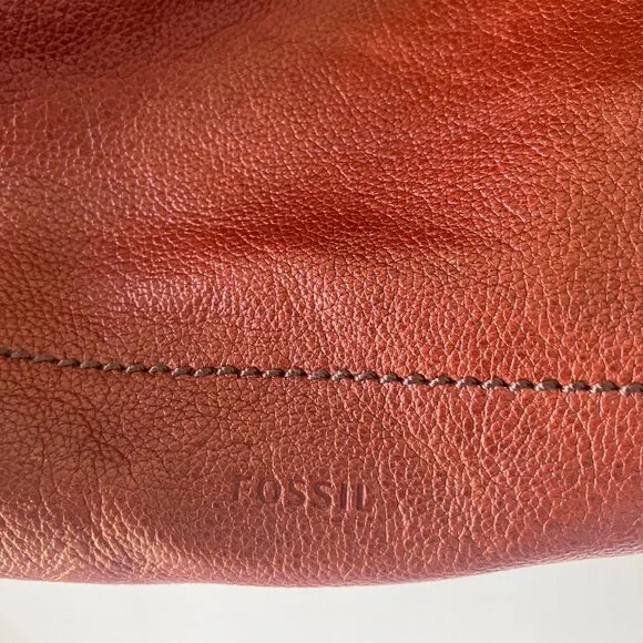 Fossil Brown Leather Shoulder/Crossbody Bag - Picture 6 of 7